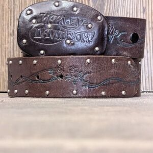 Harley-Davidson Brown Leather Bag with Vintage Appeal